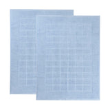 Nora Cotton Solid Absorbent Thick Checkered Washable Bath Mat Set of 2 - Bath Mats by Superior Brand