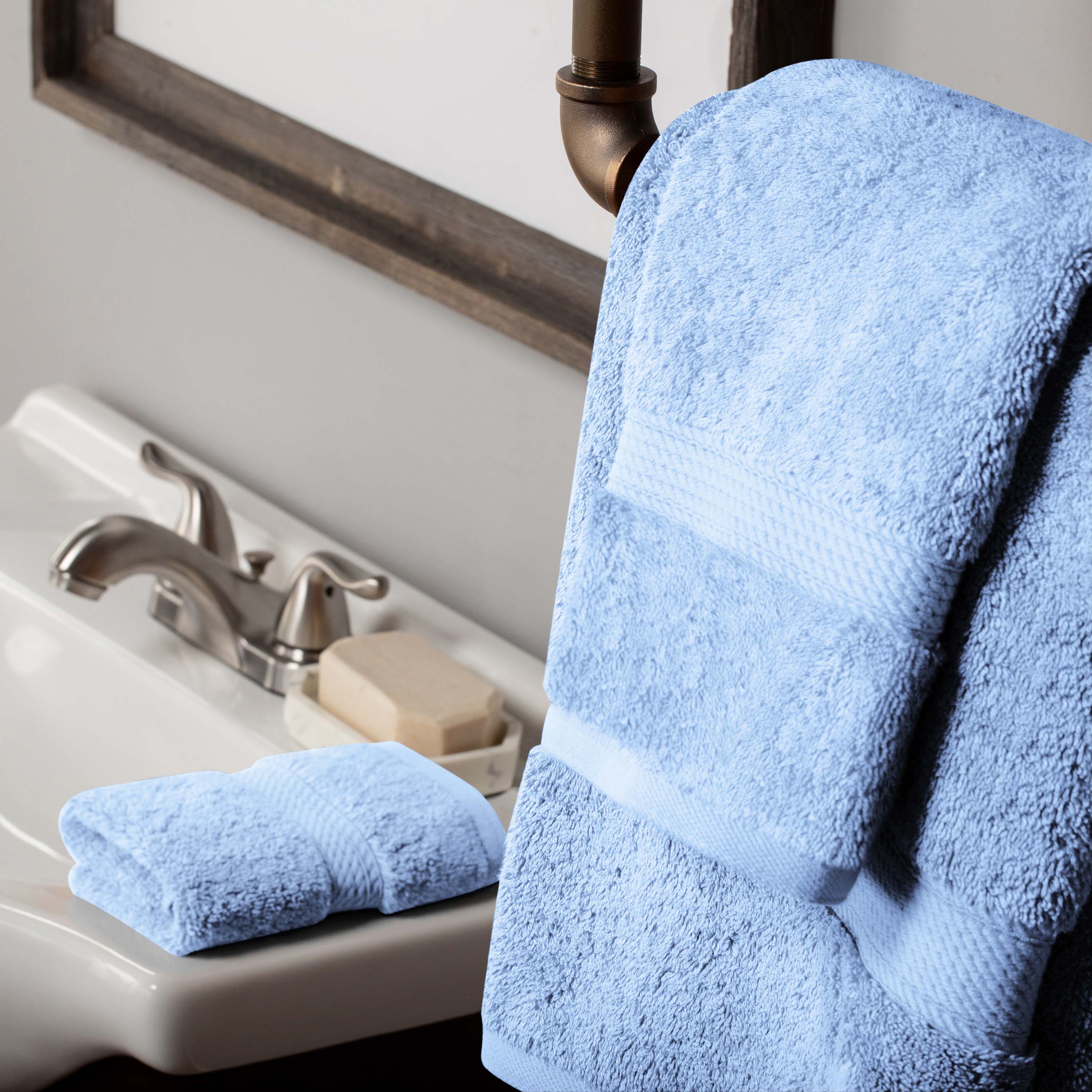 Egyptian Cotton Madison Plush Towel Set 3 Piece - Egyptian Cotton Towel Set by Superior Brand