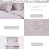 300 Thread Count Egyptian Cotton Solid Duvet Cover - Egyptian Cotton Duvet Cover Set by Superior Brand