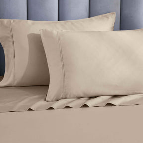 Modal From Beechwood 400 Thread Count Cooling Solid Pillowcase Set - Linen