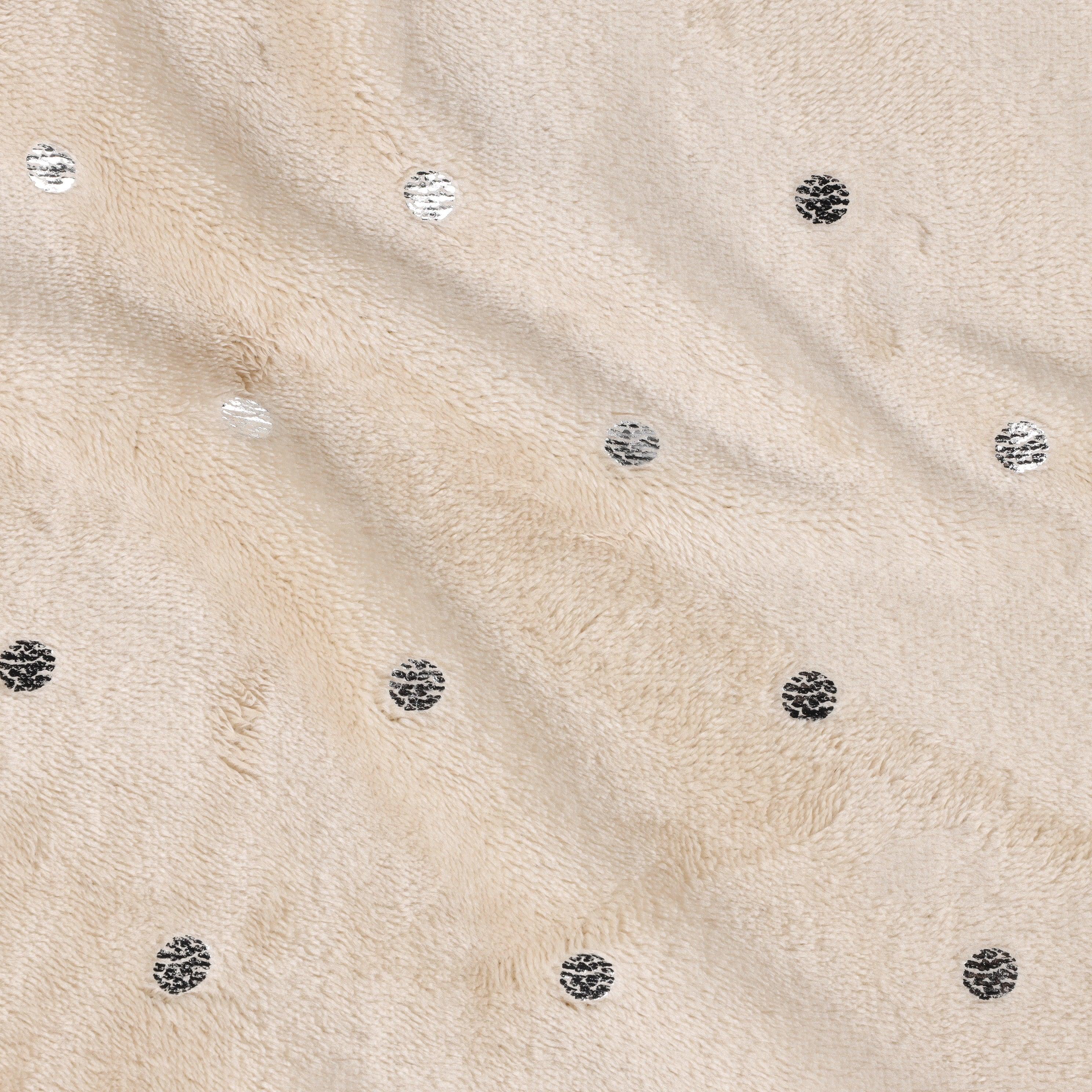 Fleece Plush Medium Weight Fluffy Soft Decorative Polka Dot Blanket - Blanket by Superior Brand