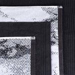 Cotton Jacquard and Solid Towel Set 8 Piece - Marble - Towel Set by Superior Brand