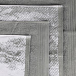 Cotton Marble and Solid Quick Dry 8 Piece Assorted Bathroom Towel Set - Towel Set by Superior Brand