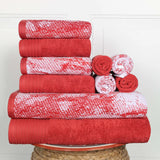 Marble Cotton Textured Towel Set 10-Piece - Towel Set by Superior Brand