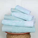Cotton Jacquard and Solid Towel Set 8 Piece - Marble - Towel Set by Superior Brand