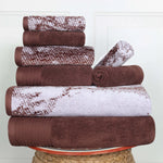 Cotton Marble and Solid Quick Dry 8 Piece Assorted Bathroom Towel Set - Towel Set by Superior Brand