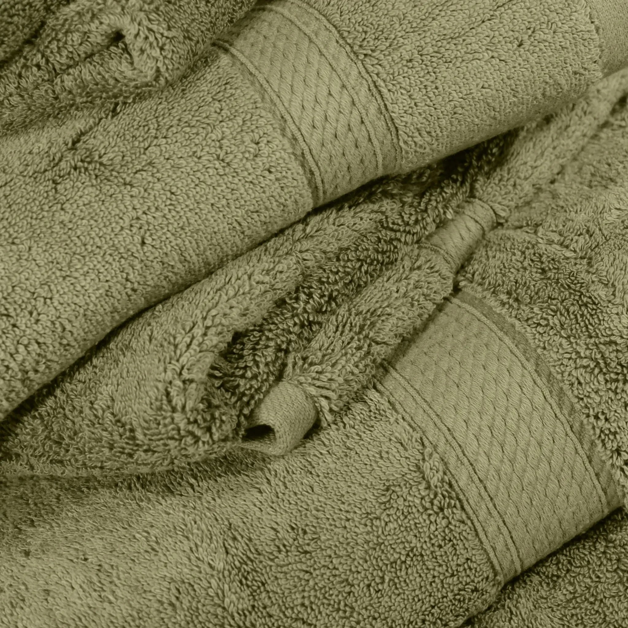 Madison Egyptian Cotton Plush Heavyweight 6 Piece Towel Set - Egyptian Cotton Towel Set by Superior Brand