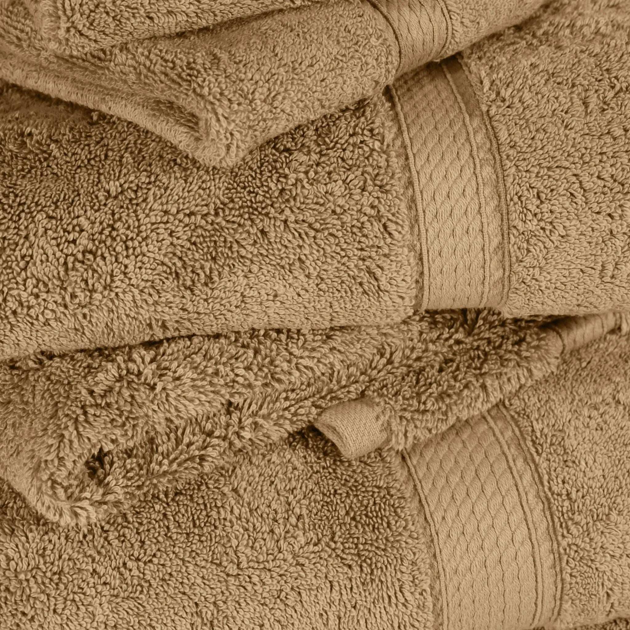 Madison Egyptian Cotton Plush Heavyweight 6 Piece Towel Set - Egyptian Cotton Towel Set by Superior Brand