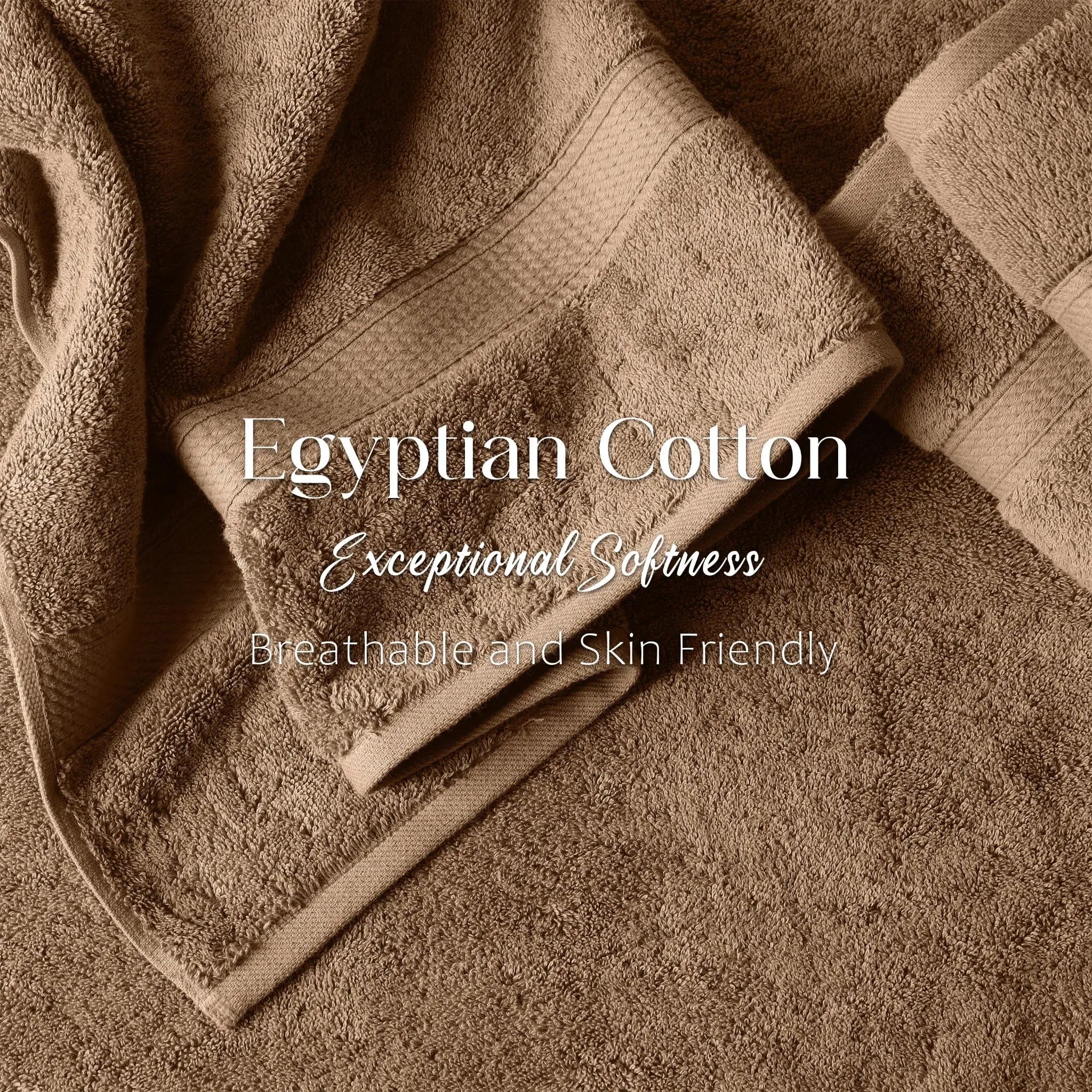 Madison Egyptian Cotton Plush Heavyweight 6 Piece Towel Set - Egyptian Cotton Towel Set by Superior Brand