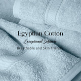 Madison Egyptian Cotton Plush Heavyweight 6 Piece Towel Set - Egyptian Cotton Towel Set by Superior Brand