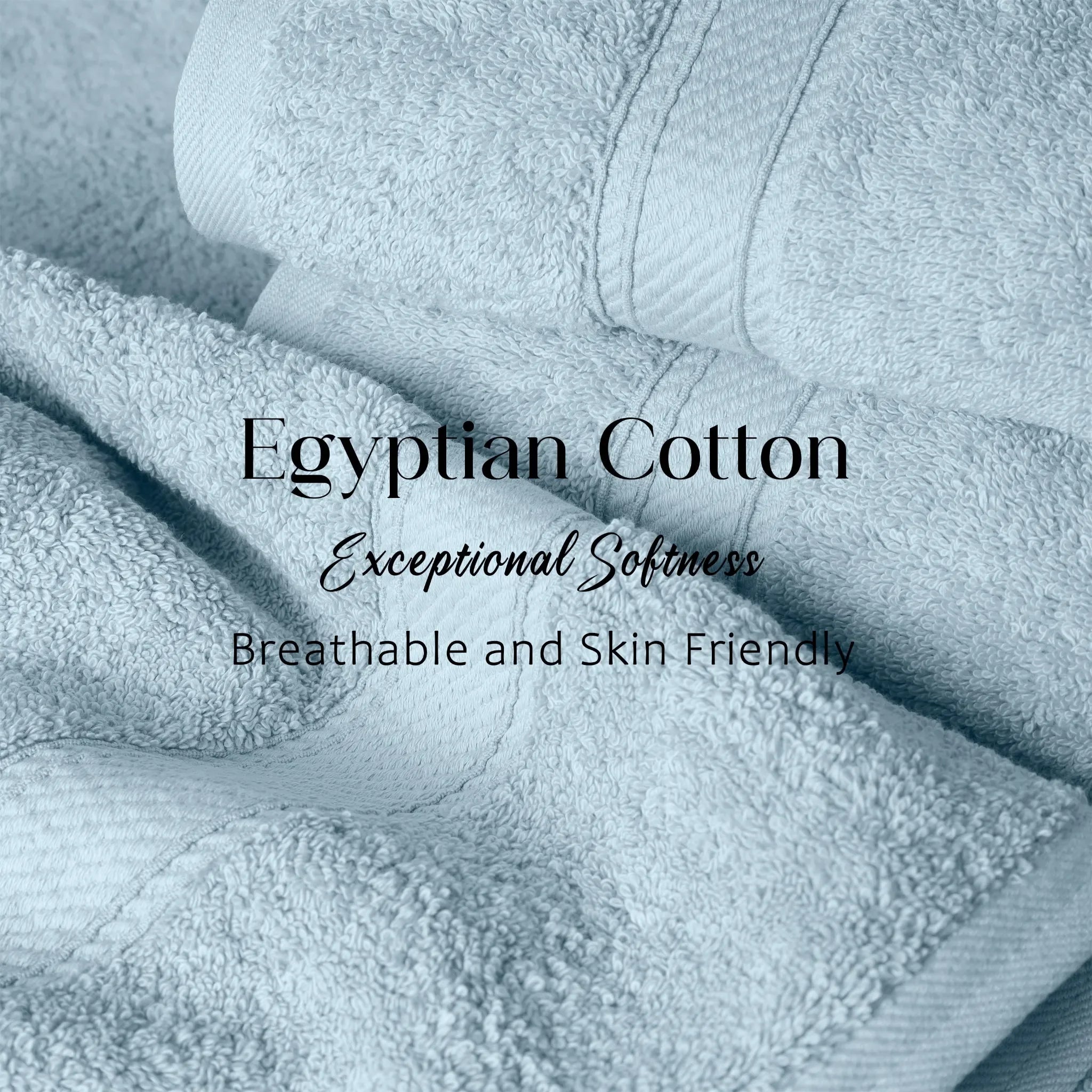 Madison Egyptian Cotton Plush Heavyweight 6 Piece Towel Set - Egyptian Cotton Towel Set by Superior Brand