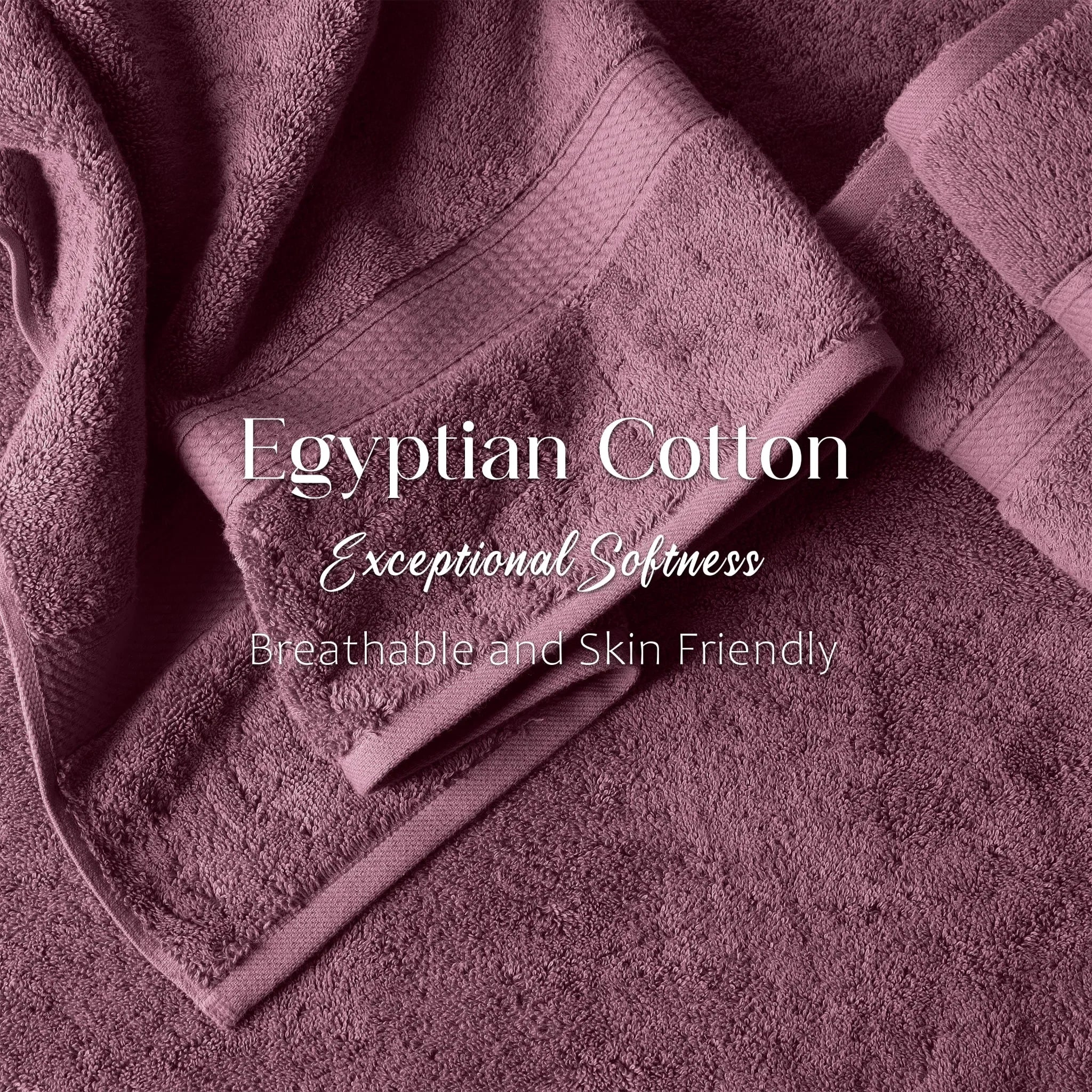 Madison Egyptian Cotton Plush Heavyweight 6 Piece Towel Set - Egyptian Cotton Towel Set by Superior Brand