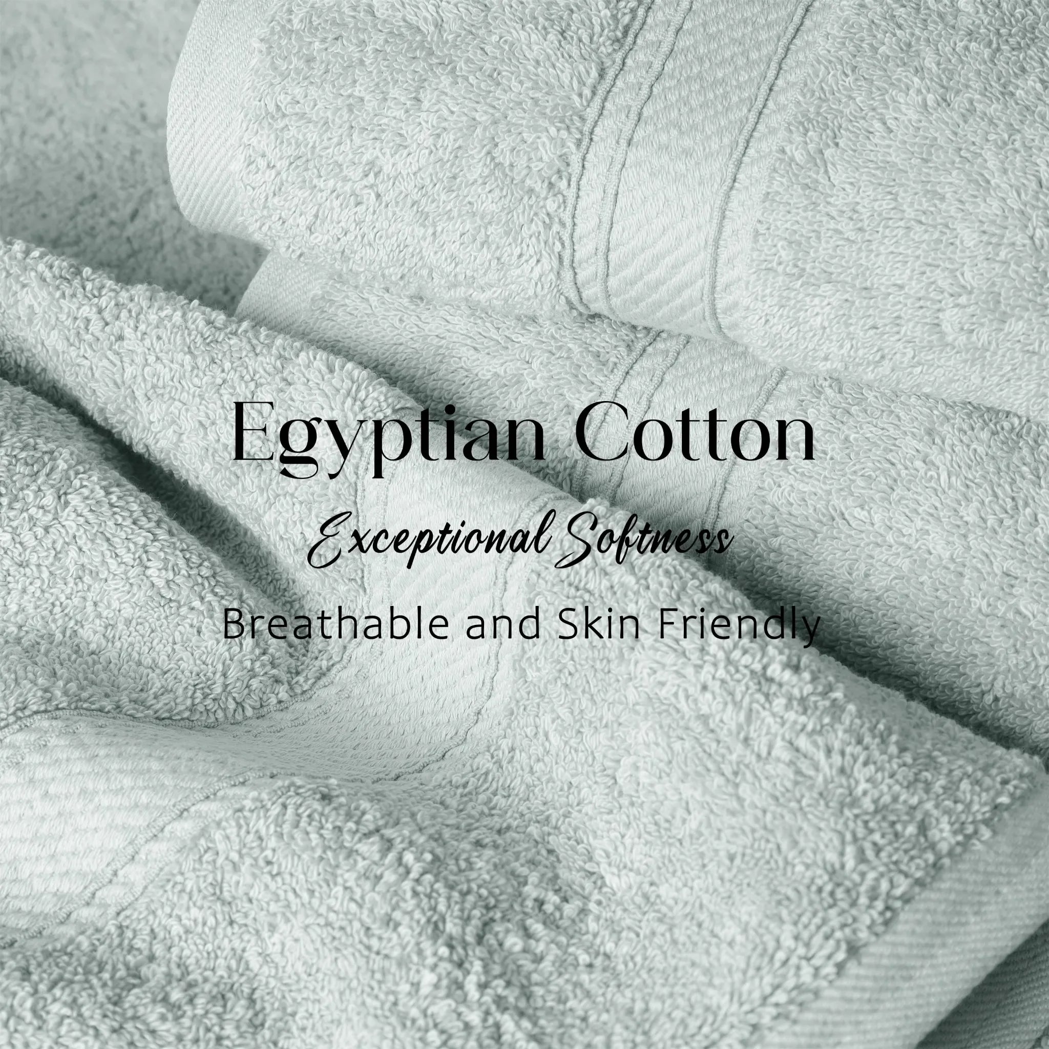 Madison Egyptian Cotton Plush Heavyweight 6 Piece Towel Set - Egyptian Cotton Towel Set by Superior Brand