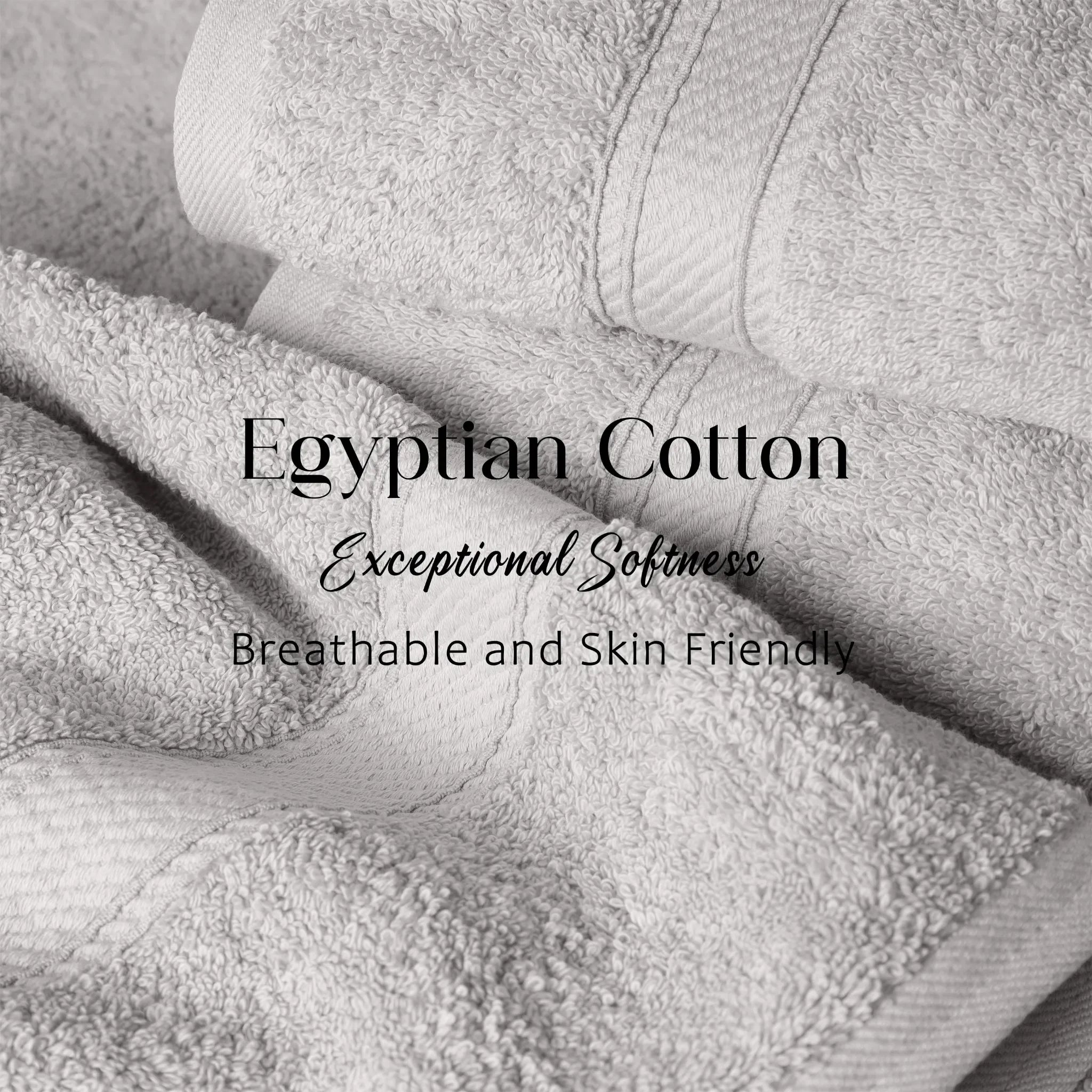 Madison Egyptian Cotton Plush Heavyweight 6 Piece Towel Set - Egyptian Cotton Towel Set by Superior Brand