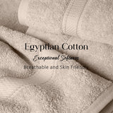 Madison Egyptian Cotton Plush Heavyweight 6 Piece Towel Set - Egyptian Cotton Towel Set by Superior Brand