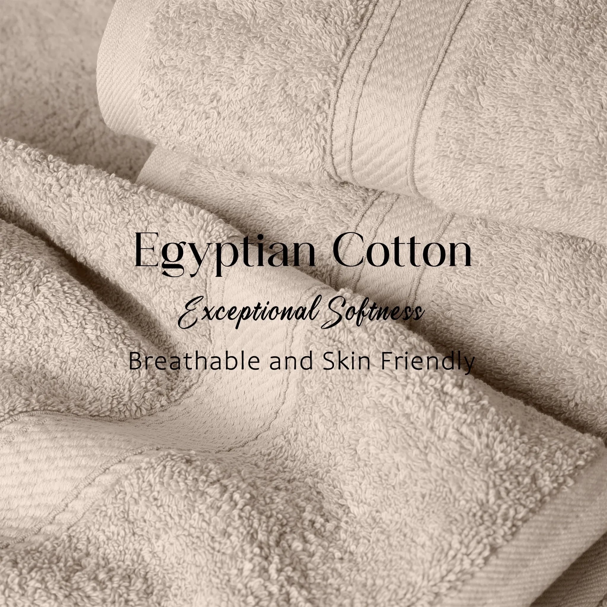 Madison Egyptian Cotton Plush Heavyweight 6 Piece Towel Set - Egyptian Cotton Towel Set by Superior Brand