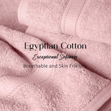 Madison Egyptian Cotton Plush Heavyweight 6 Piece Towel Set - Egyptian Cotton Towel Set by Superior Brand