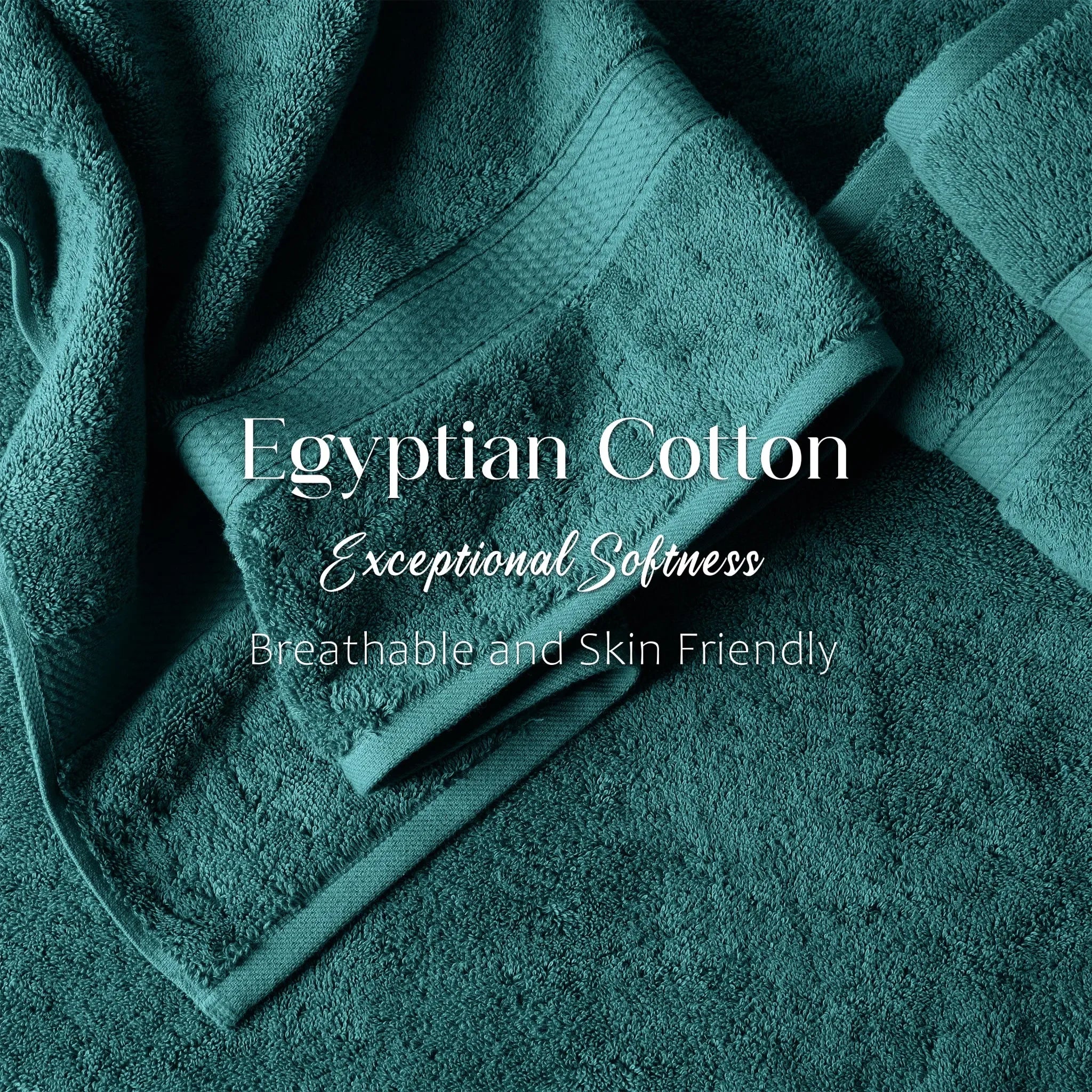 Madison Egyptian Cotton Plush Heavyweight 6 Piece Towel Set - Egyptian Cotton Towel Set by Superior Brand