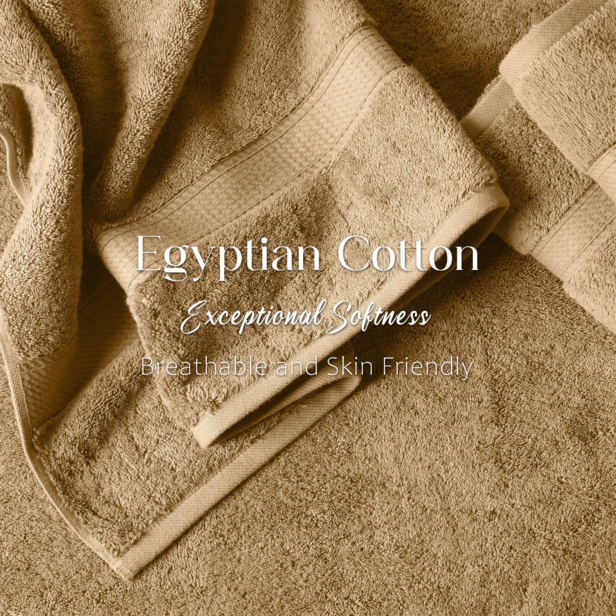 Madison Egyptian Cotton Plush Heavyweight 6 Piece Towel Set - Egyptian Cotton Towel Set by Superior Brand