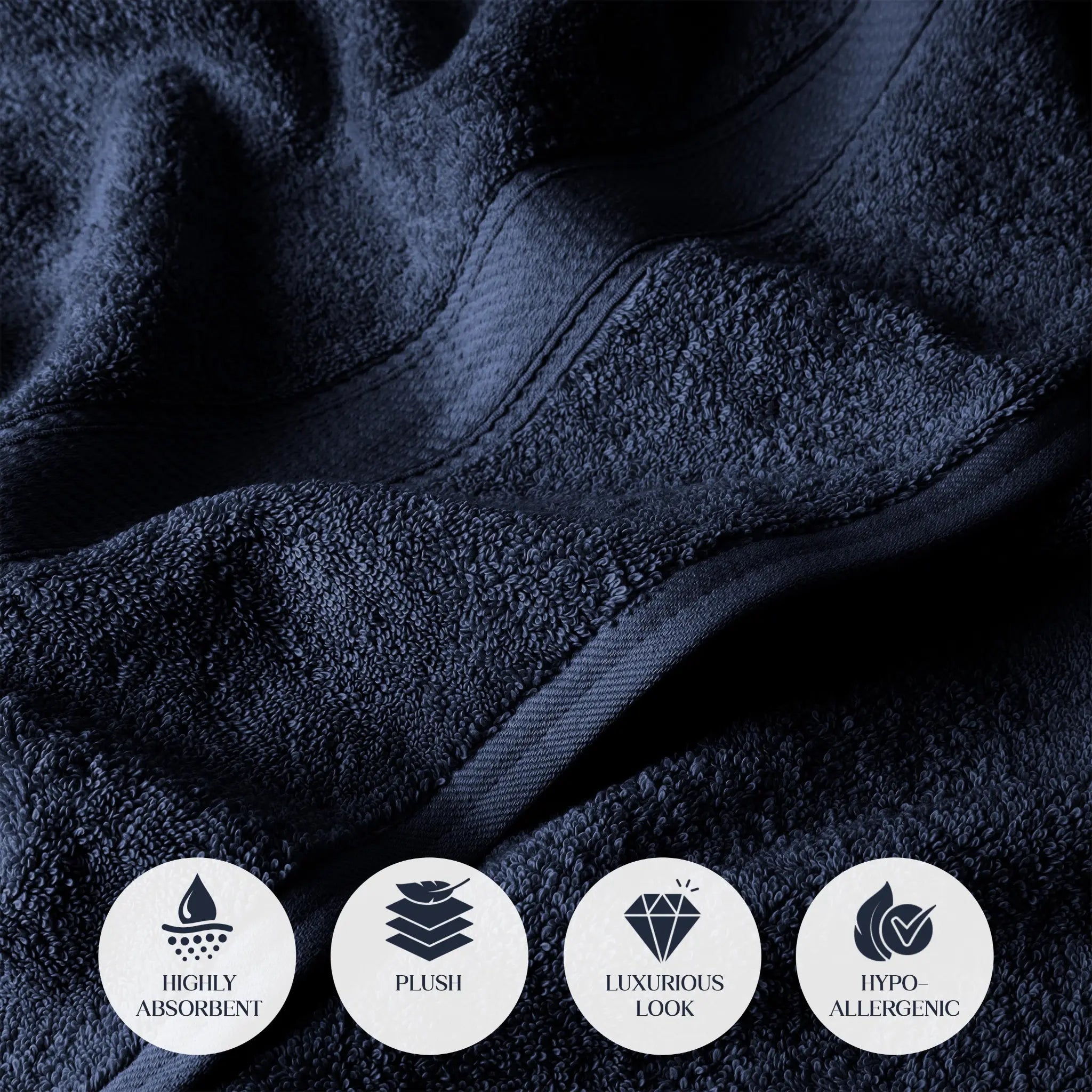 Madison Egyptian Cotton Plush Thick Absorbent Bath Towel Set of 2 - Egyptian Cotton Bath Towel by Superior Brand