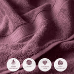 Madison Egyptian Cotton Plush Heavyweight 6 Piece Towel Set - Egyptian Cotton Towel Set by Superior Brand