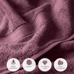 Madison Egyptian Cotton Plush Thick Absorbent Bath Towel Set of 2 - Egyptian Cotton Bath Towel by Superior Brand