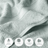 Madison Egyptian Cotton Plush Thick Absorbent Bath Towel Set of 2 - Egyptian Cotton Bath Towel by Superior Brand