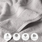 Madison Egyptian Cotton Plush Heavyweight 6 Piece Towel Set - Egyptian Cotton Towel Set by Superior Brand