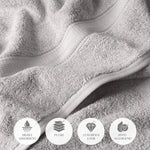 Madison Egyptian Cotton Plush Thick Absorbent Bath Towel Set of 2 - Egyptian Cotton Bath Towel by Superior Brand