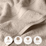 Madison Egyptian Cotton Plush Thick Absorbent Bath Towel Set of 2 - Egyptian Cotton Bath Towel by Superior Brand