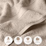 Madison Egyptian Cotton Plush Heavyweight 6 Piece Towel Set - Egyptian Cotton Towel Set by Superior Brand