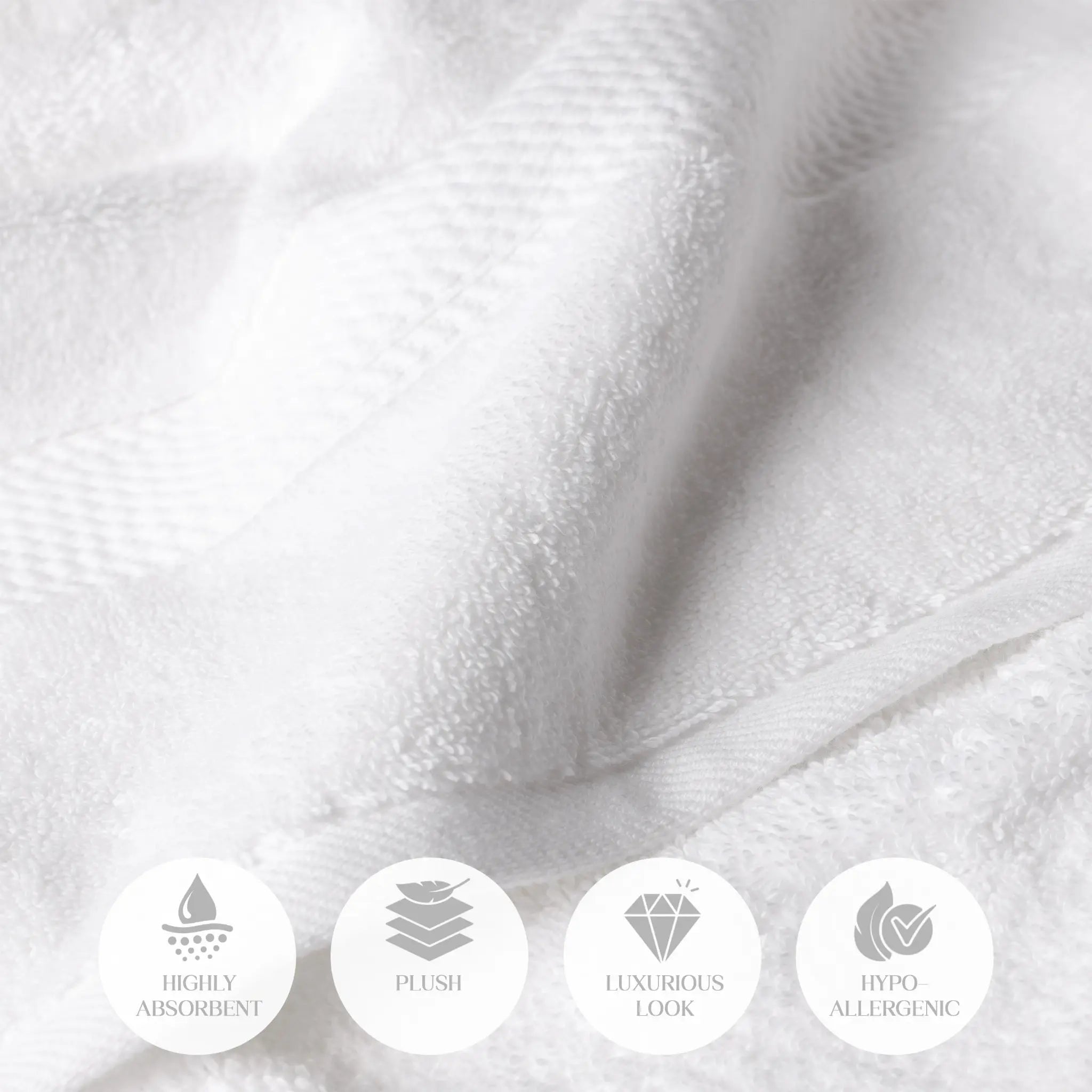 Madison Egyptian Cotton Plush Thick Absorbent Bath Towel Set of 2 - Egyptian Cotton Bath Towel by Superior Brand