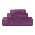 Egyptian Cotton Basketweave Solid Towel Set 3 Piece - Egyptian Cotton Towel Set by Superior Brand
