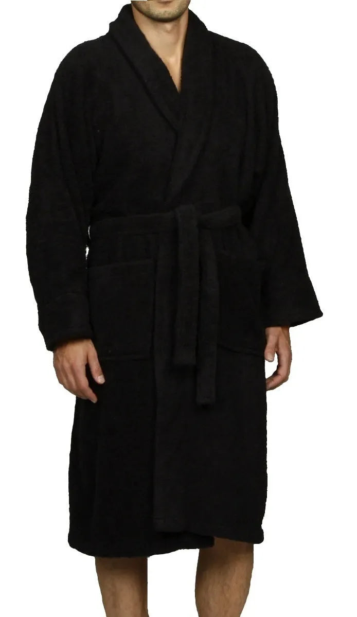 Cotton Ultra Soft Terry Bath Robe Adult Unisex Lightweight Bathrobe - Bath Robe by Superior Brand