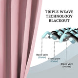 Solid Machine Washable Room Darkening Blackout Curtains, Set of 2 - Blackout Curtains by Superior Brand