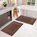 Egyptian Cotton Greek Key Infinity Border Bath Mat Set of 2 - Bath Mats by Superior Brand