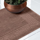 Egyptian Cotton Greek Key Infinity Border Bath Mat Set of 2 - Bath Mats by Superior Brand