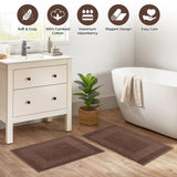 Egyptian Cotton Greek Key Infinity Border Bath Mat Set of 2 - Bath Mats by Superior Brand