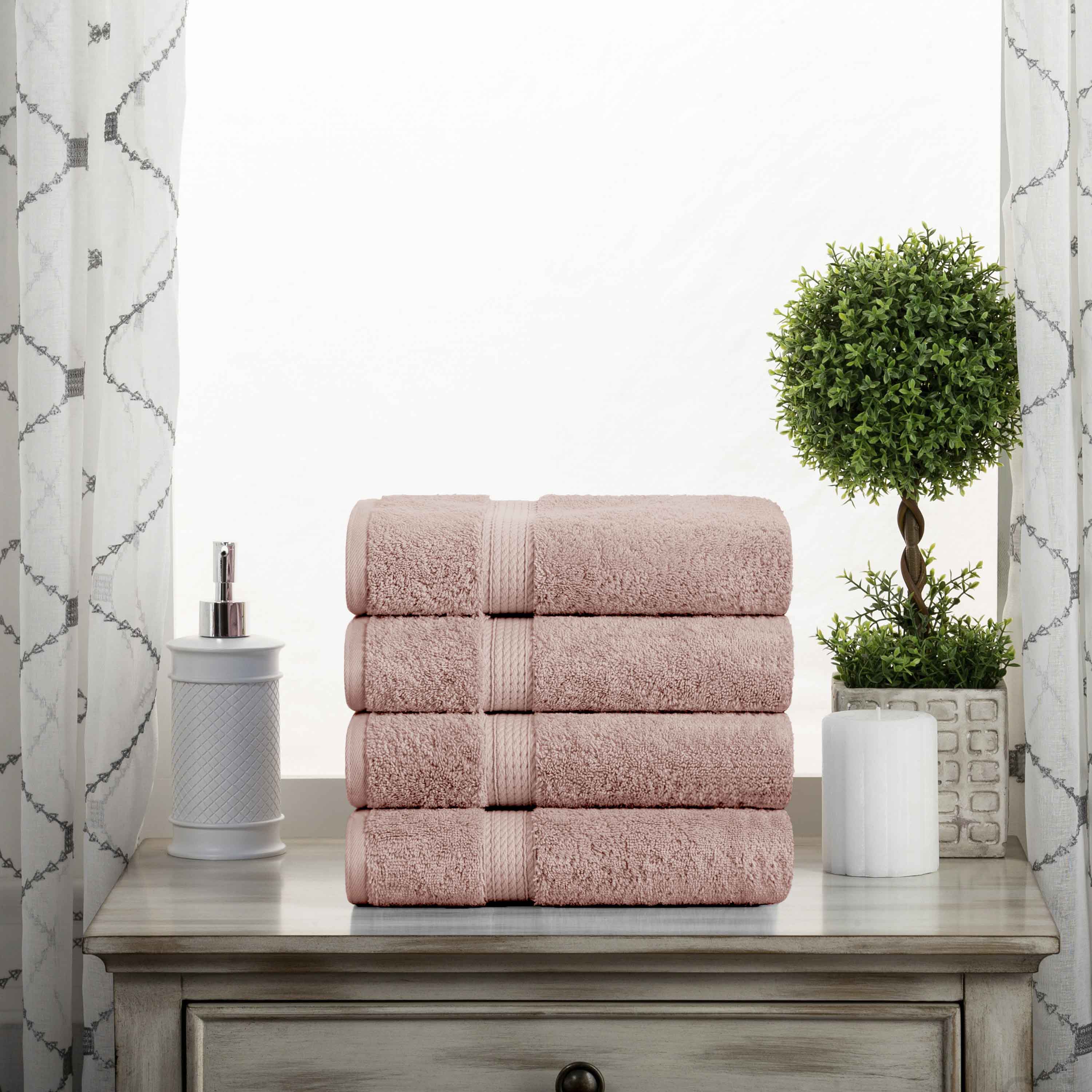 Madison Egyptian Cotton Plush Hand Towel Set 4-Piece - Egyptian Cotton Hand Towel by Superior Brand