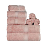 Madison Egyptian Cotton Plush Heavyweight 8 Piece Towel Set - Egyptian Cotton Towel Set by Superior Brand