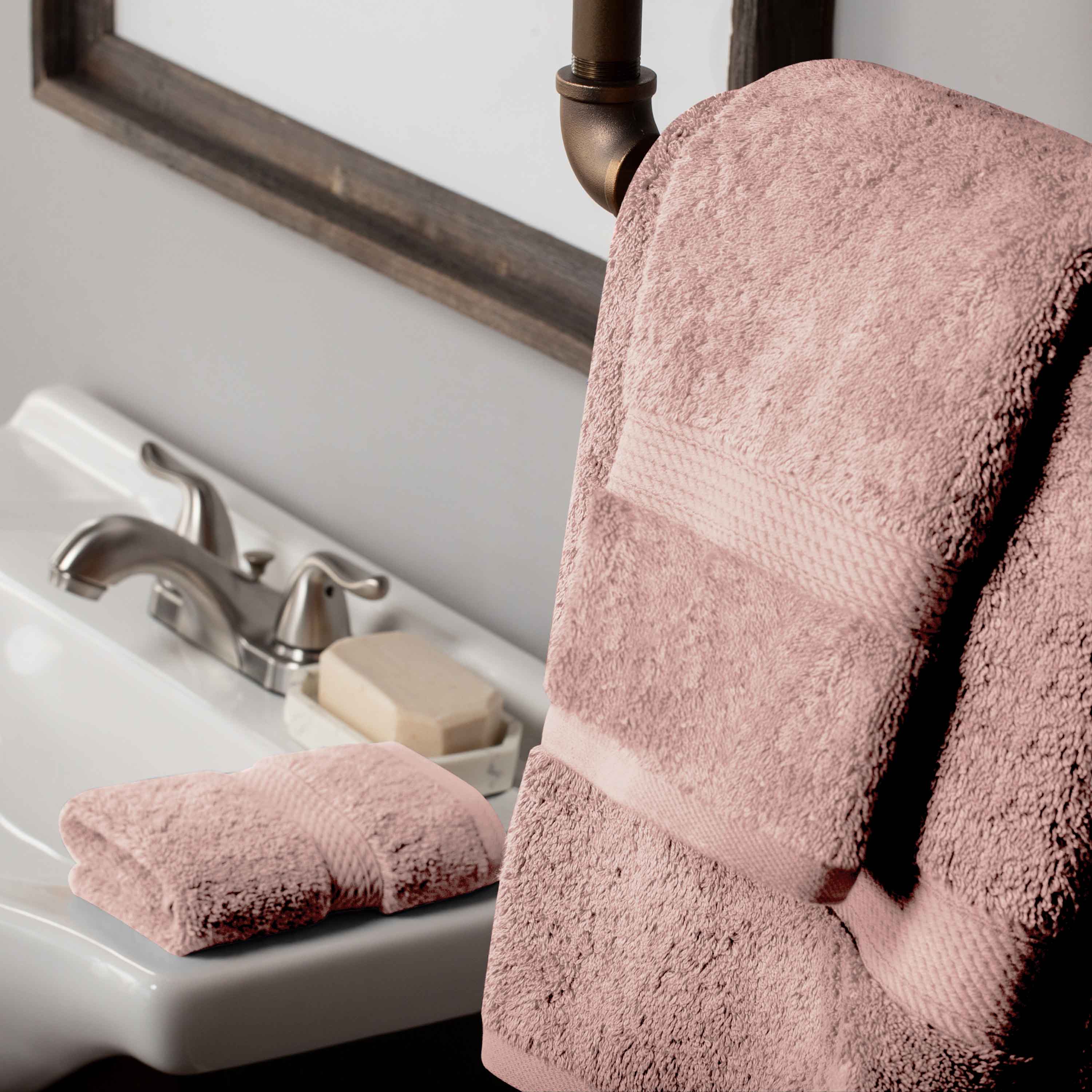Egyptian Cotton Madison Plush Towel Set 3 Piece - Egyptian Cotton Towel Set by Superior Brand