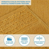 Napa Zero Twist Cotton Solid Waffle Honeycomb Bath Sheet Set of 2 - Towel Set by Superior Brand