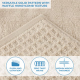 Napa Zero Twist Cotton Solid Waffle Honeycomb Bath Sheet Set of 2 - Towel Set by Superior Brand