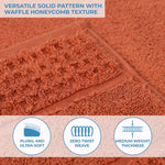 Napa Zero Twist Cotton Solid Waffle Honeycomb Bath Sheet Set of 2 - Towel Set by Superior Brand