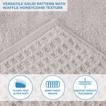 Napa Zero Twist Cotton Solid Waffle Honeycomb Bath Sheet Set of 2 - Towel Set by Superior Brand