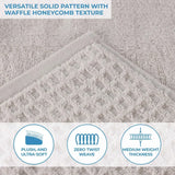 Napa Zero Twist Cotton Solid Waffle Honeycomb Bath Sheet Set of 2 - Towel Set by Superior Brand