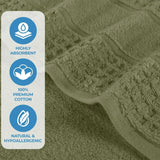 Napa Zero Twist Cotton Solid Waffle Honeycomb Bath Sheet Set of 2 - Towel Set by Superior Brand