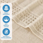 Napa Zero Twist Cotton Solid Waffle Honeycomb Bath Sheet Set of 2 - Towel Set by Superior Brand
