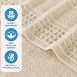 Napa Zero Twist Cotton Solid Waffle Honeycomb Bath Sheet Set of 2 - Towel Set by Superior Brand