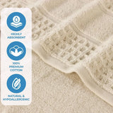 Napa Zero Twist Cotton Solid Waffle Honeycomb Bath Sheet Set of 2 - Towel Set by Superior Brand